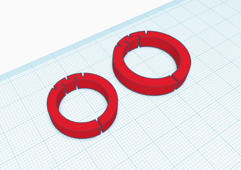 Cable Rings - Print in Place 3d model