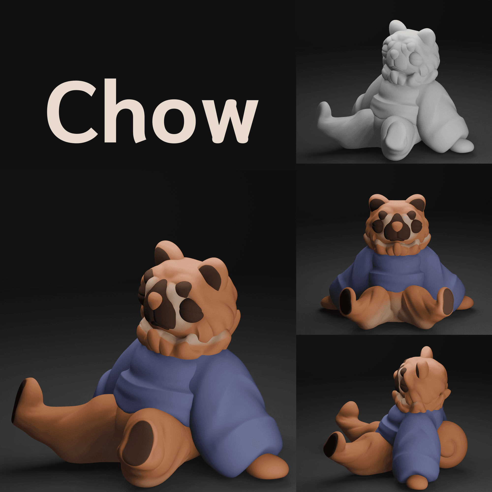 Chow 3d model