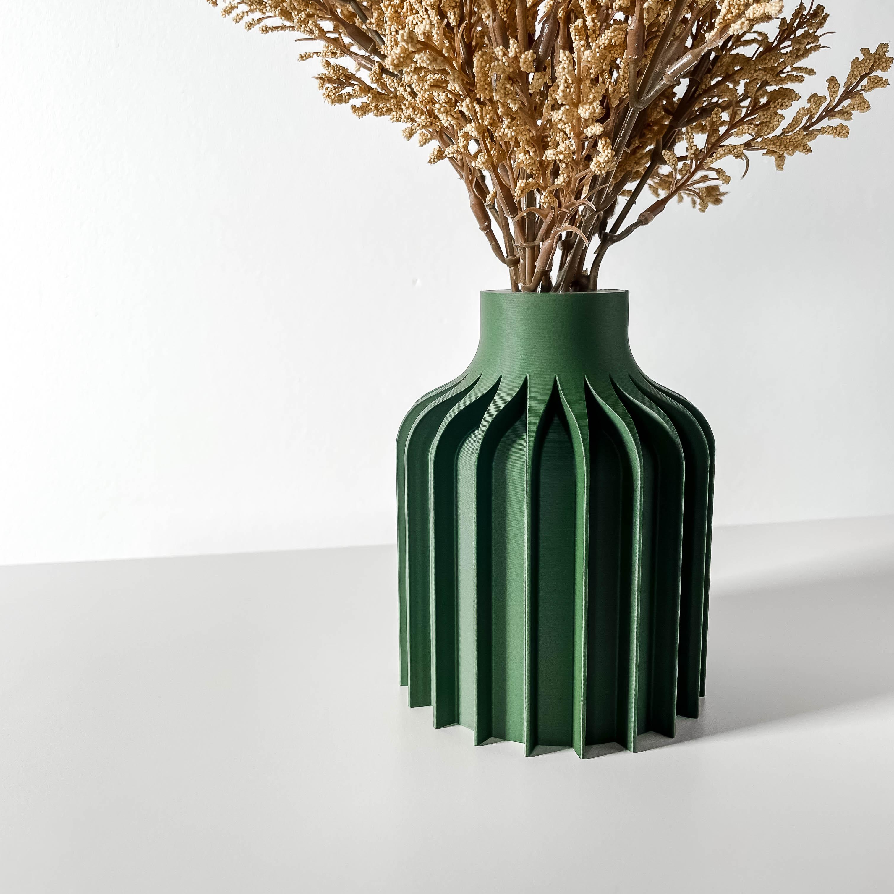 The Kinsu Short Vase, Modern and Unique Home Decor for Dried Flowers 3d model