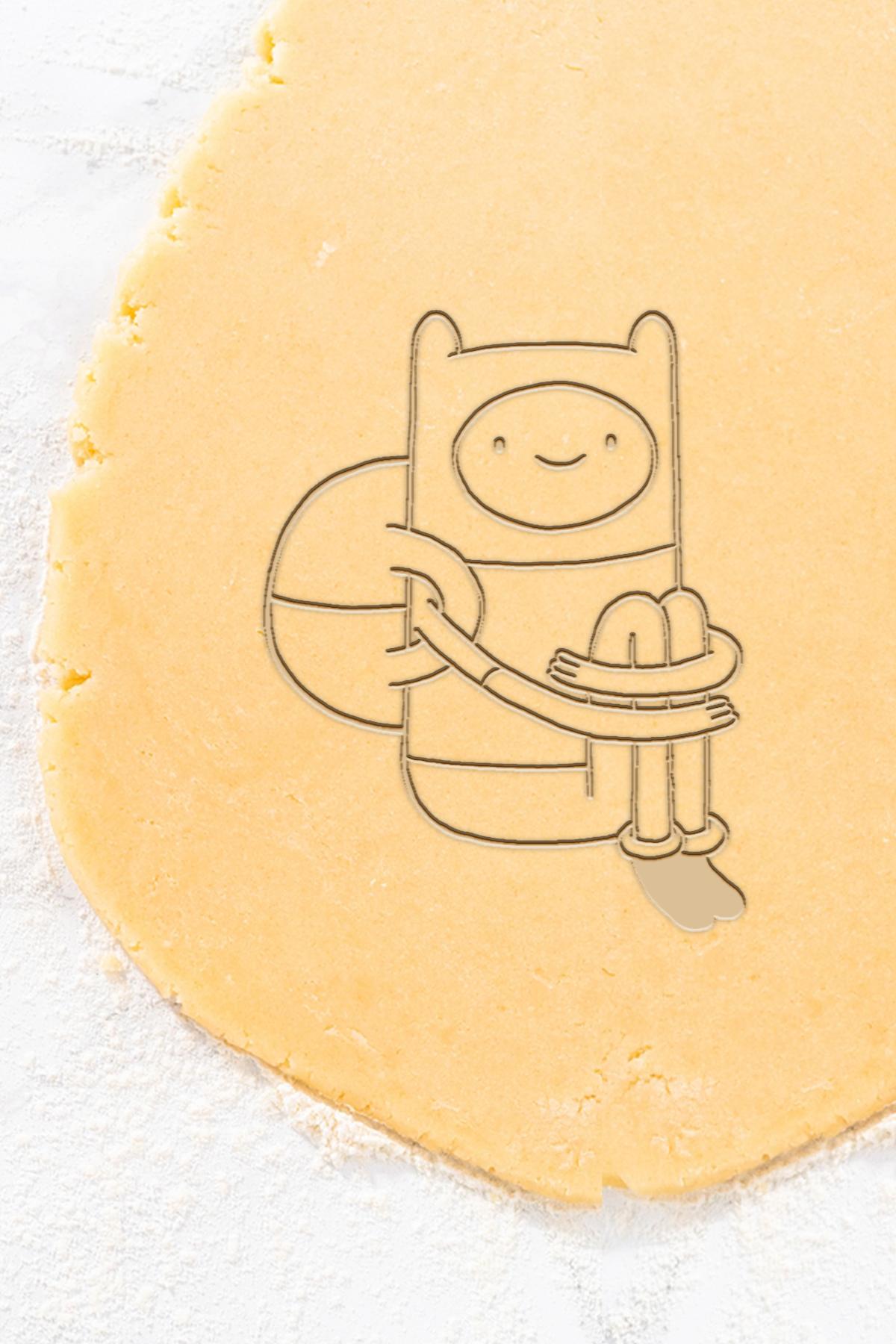 Adventure Time Cookie Cutter, Biscuit Cutter 3d model