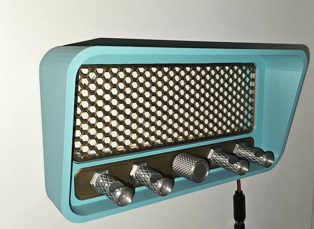 Key holder fifties / sixties radio style 3d model