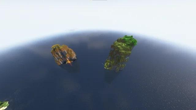 Minecraft Twin Islands 3d model