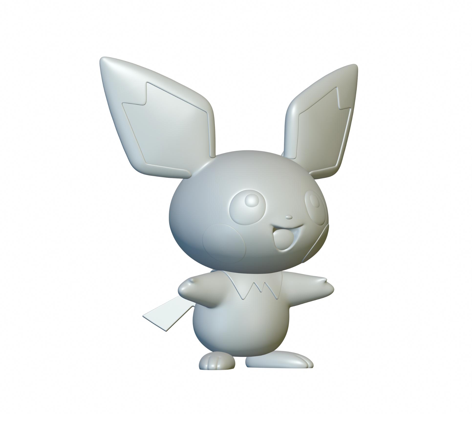 Pokemon Pichu #172 - Optimized for 3D Printing 3d model