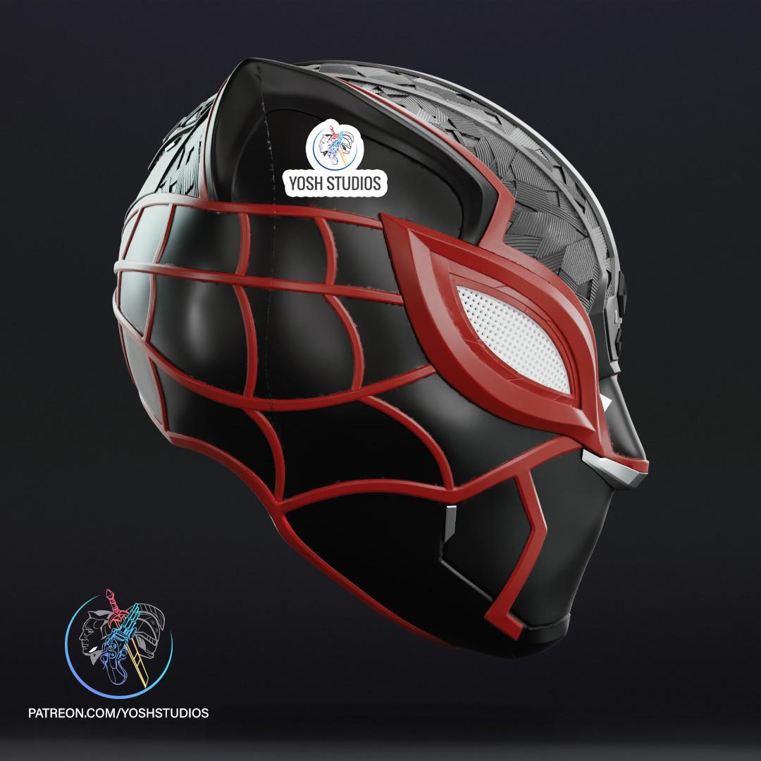 Miles Black Panther Helmet 3D Print File STL  3d model