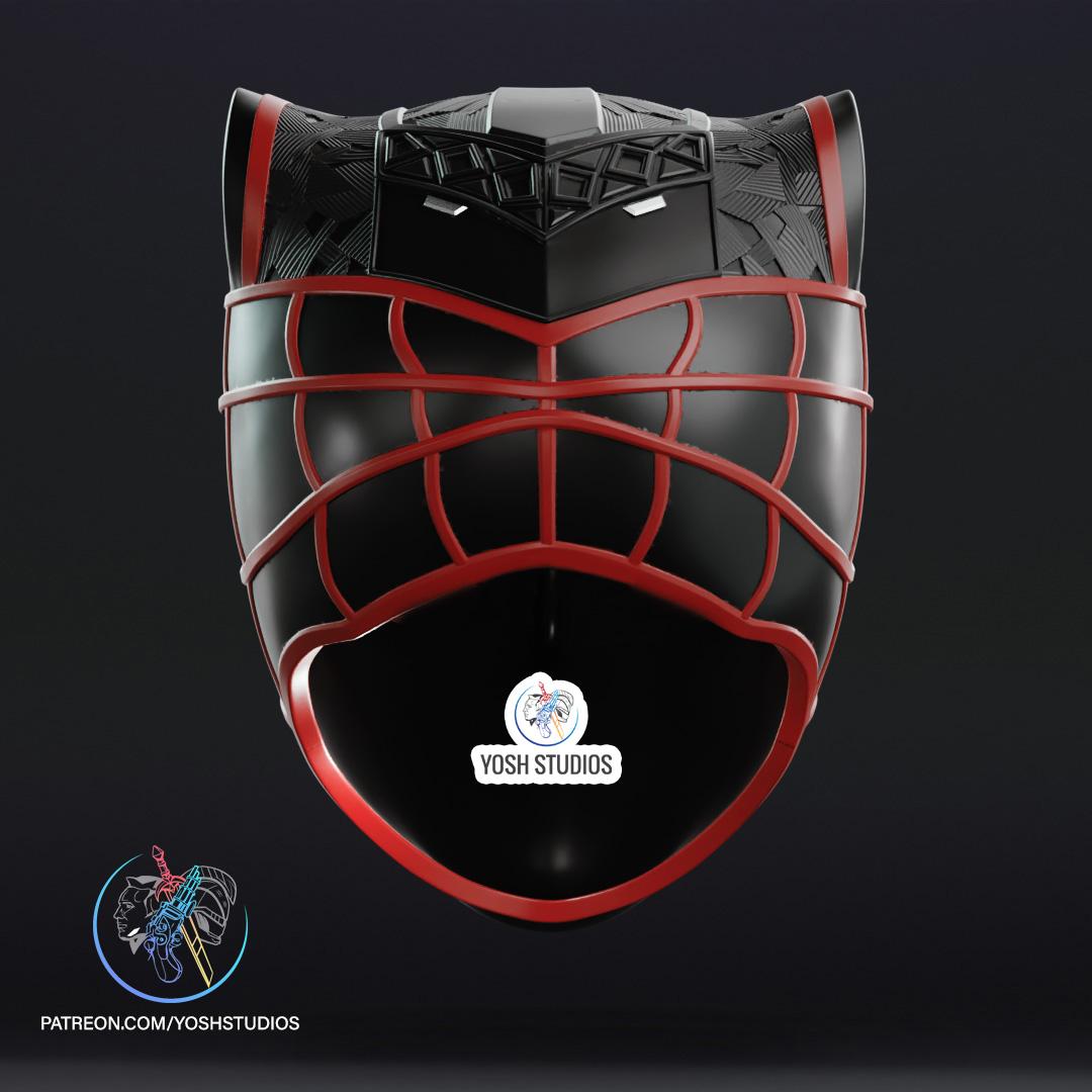 Miles Black Panther Helmet 3D Print File STL  3d model
