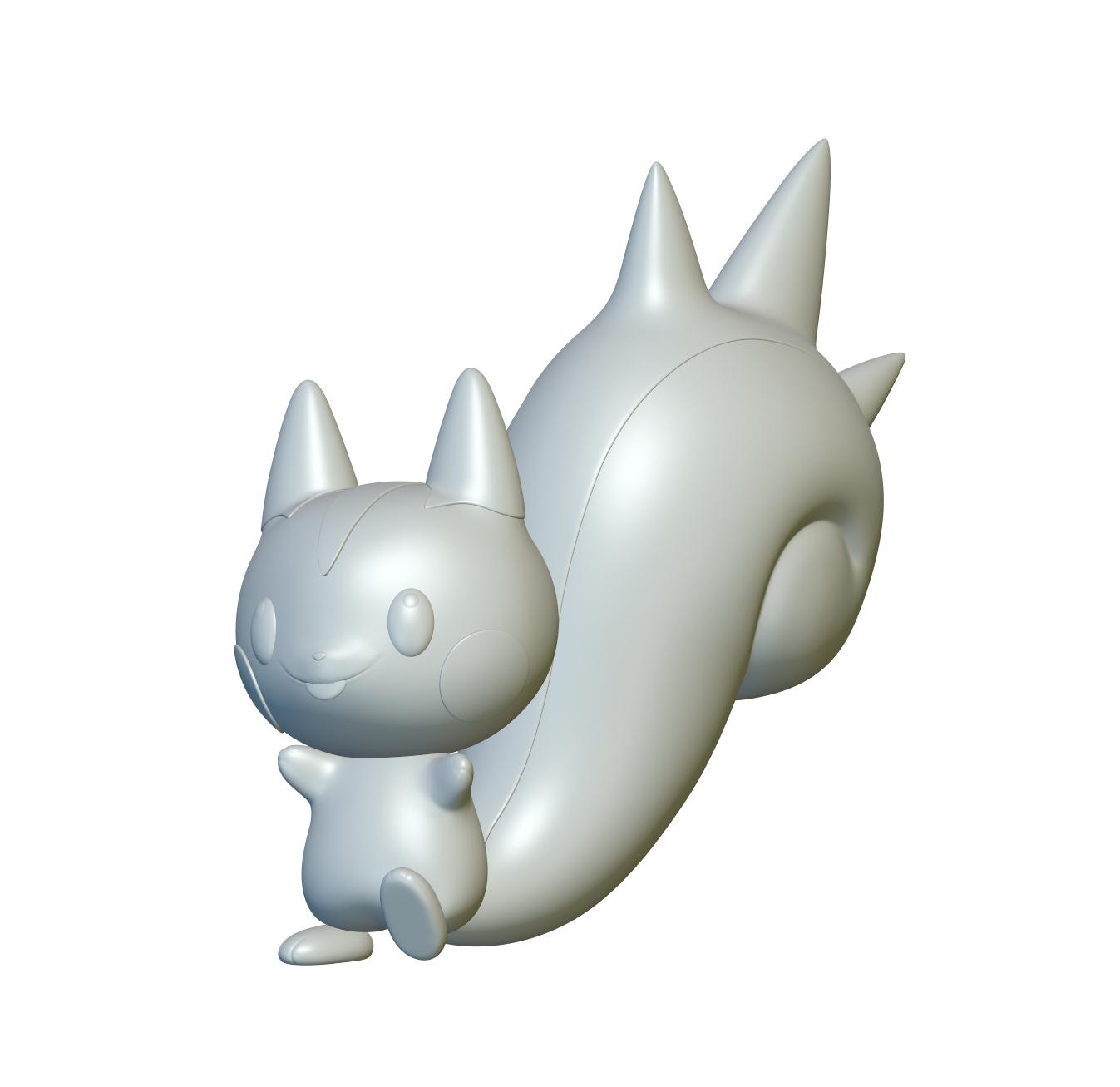 Pokemon Pachirisu #417 - Optimized for 3D Printing 3d model