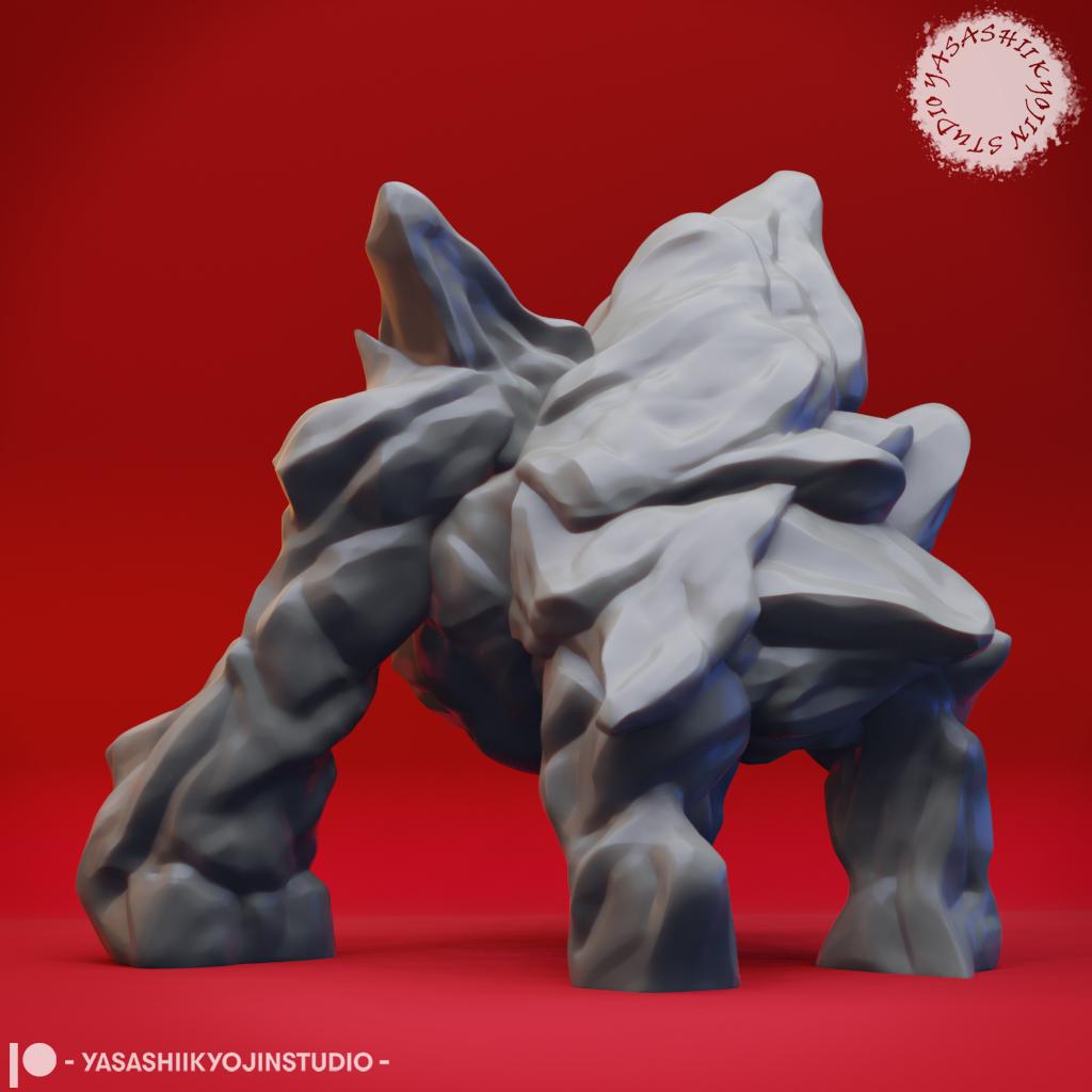 Ice Golem - Tabletop Miniature (Pre-Supported) 3d model