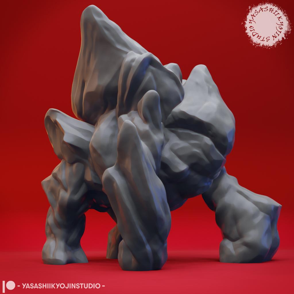 Ice Golem - Tabletop Miniature (Pre-Supported) 3d model