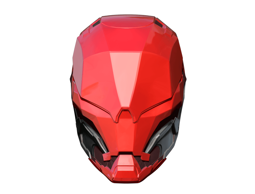 Red Hood Metal Gotham Knights Mask  3d model