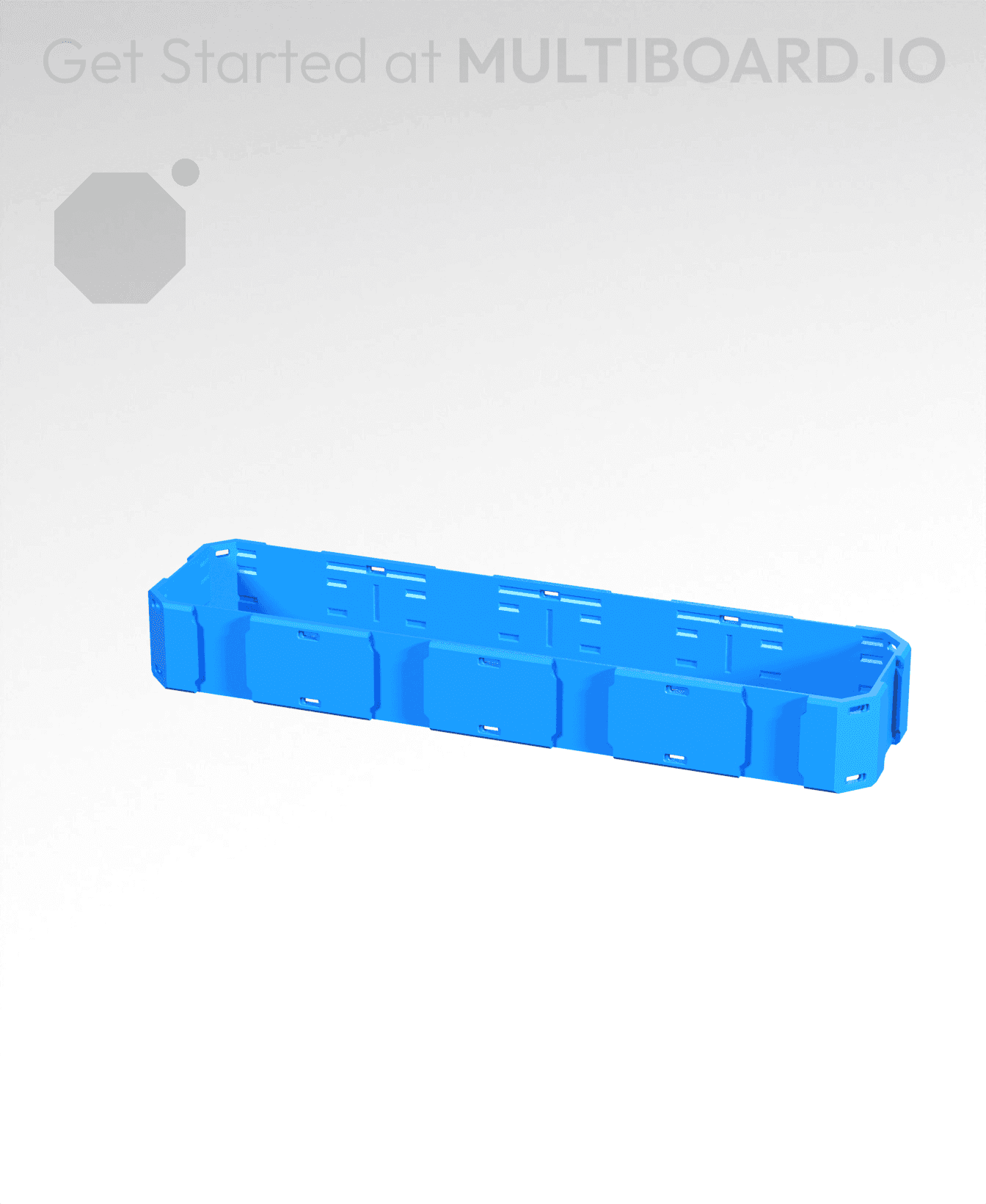 4x1x0.5 - Shell Edge - Multibin Shell Ring 3d model