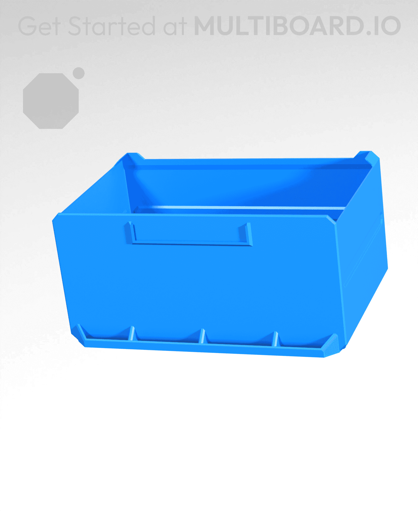 4x2x2.5-Deep - Multibin Simple Drawer 3d model