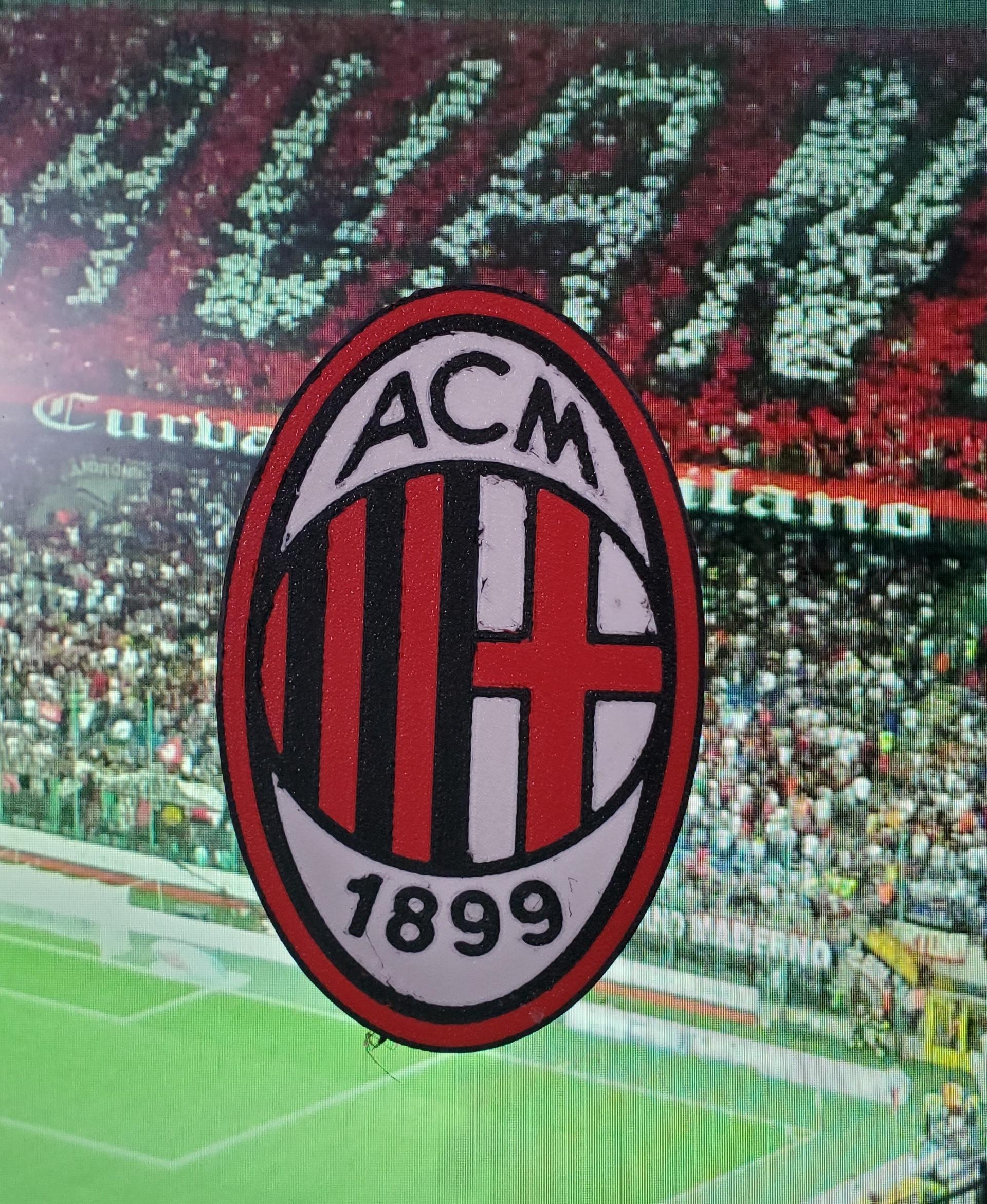 AC Milan Soccer Team Logo Wallpaper