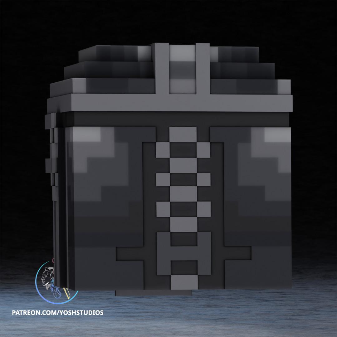 Minecraft Mandalorian Helmet STL 3d model