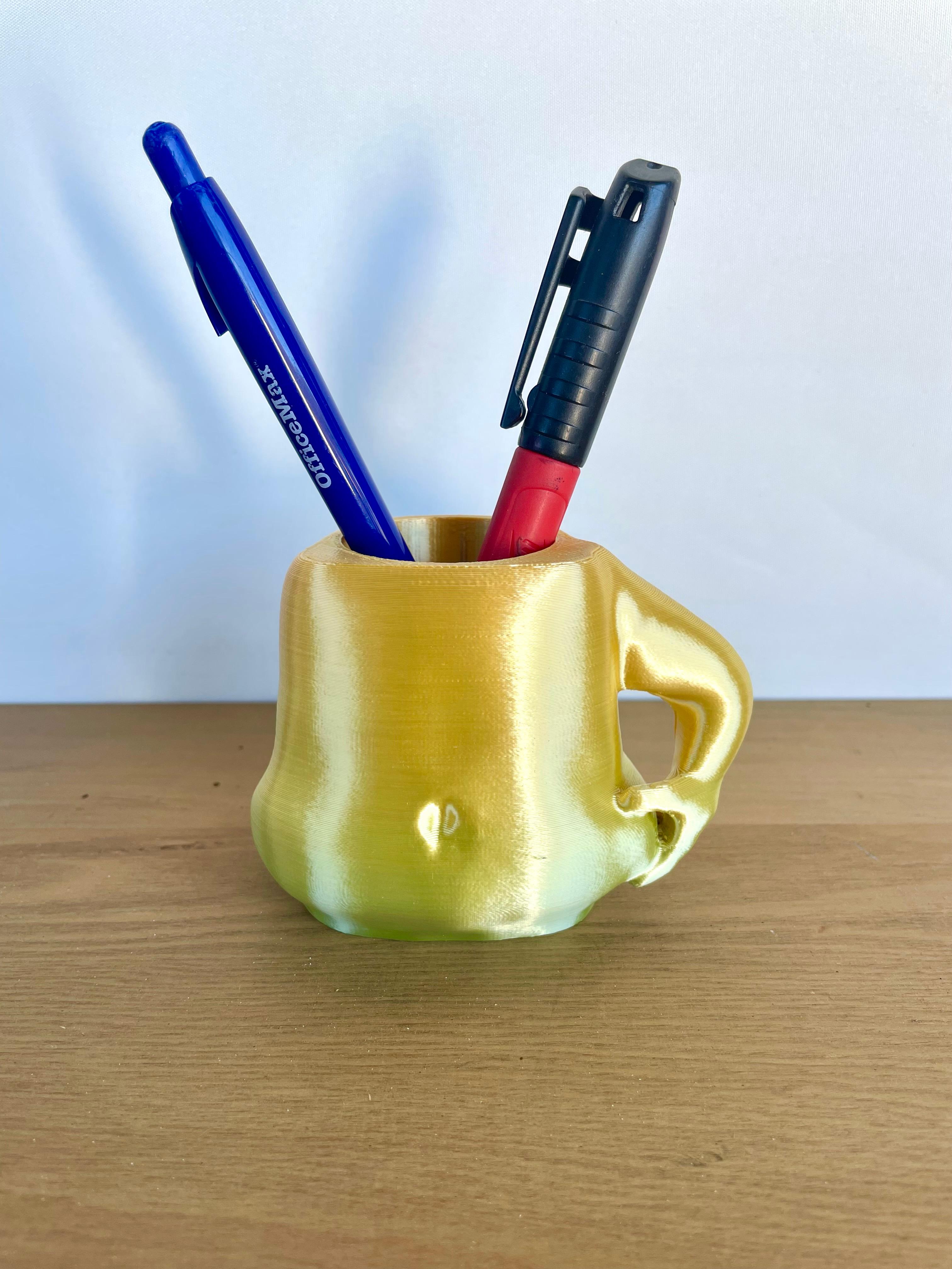 Fat Guy Planter / Pencil Holder / Mug 3d model