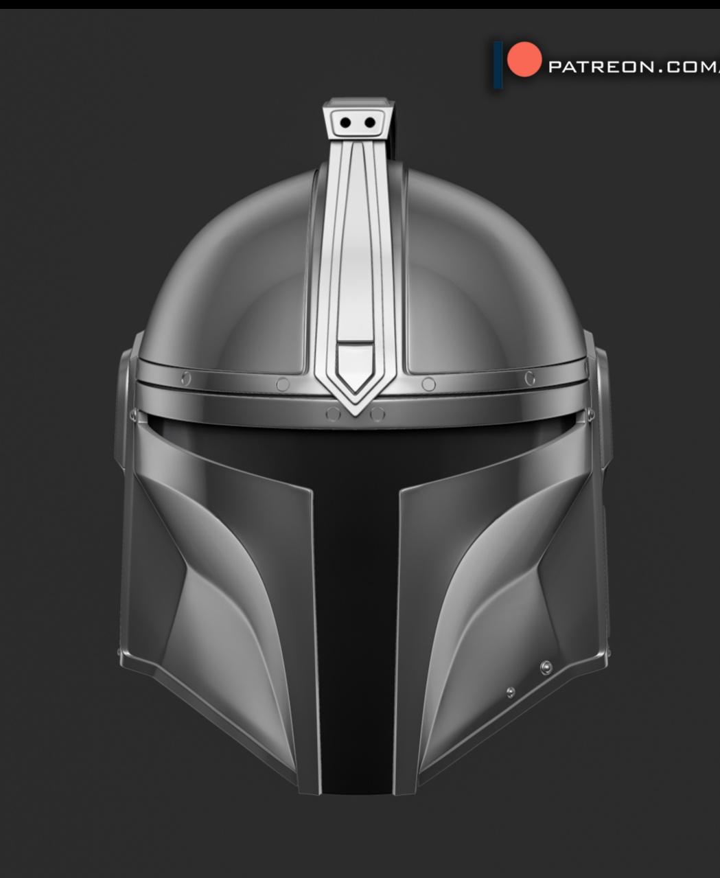Custom Mandalorian helmet 3d model