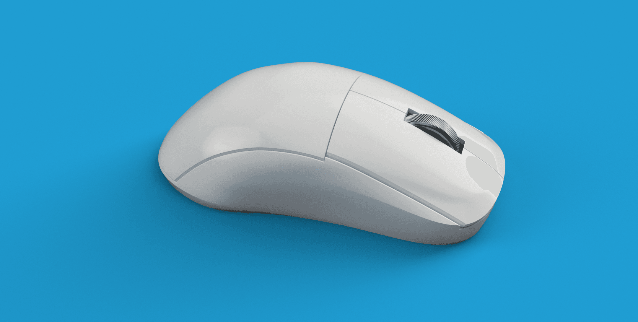 ZS-A1, 3D Printed Symmetric Wireless Mouse for Logitech G305 3d model