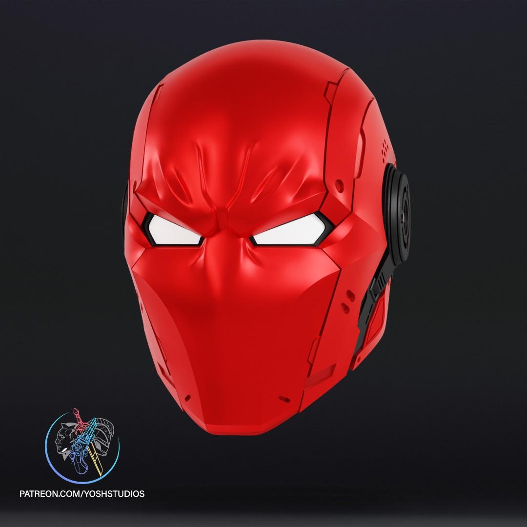 Cyber Red Hood Helmet 3D Printer File STL 3d model