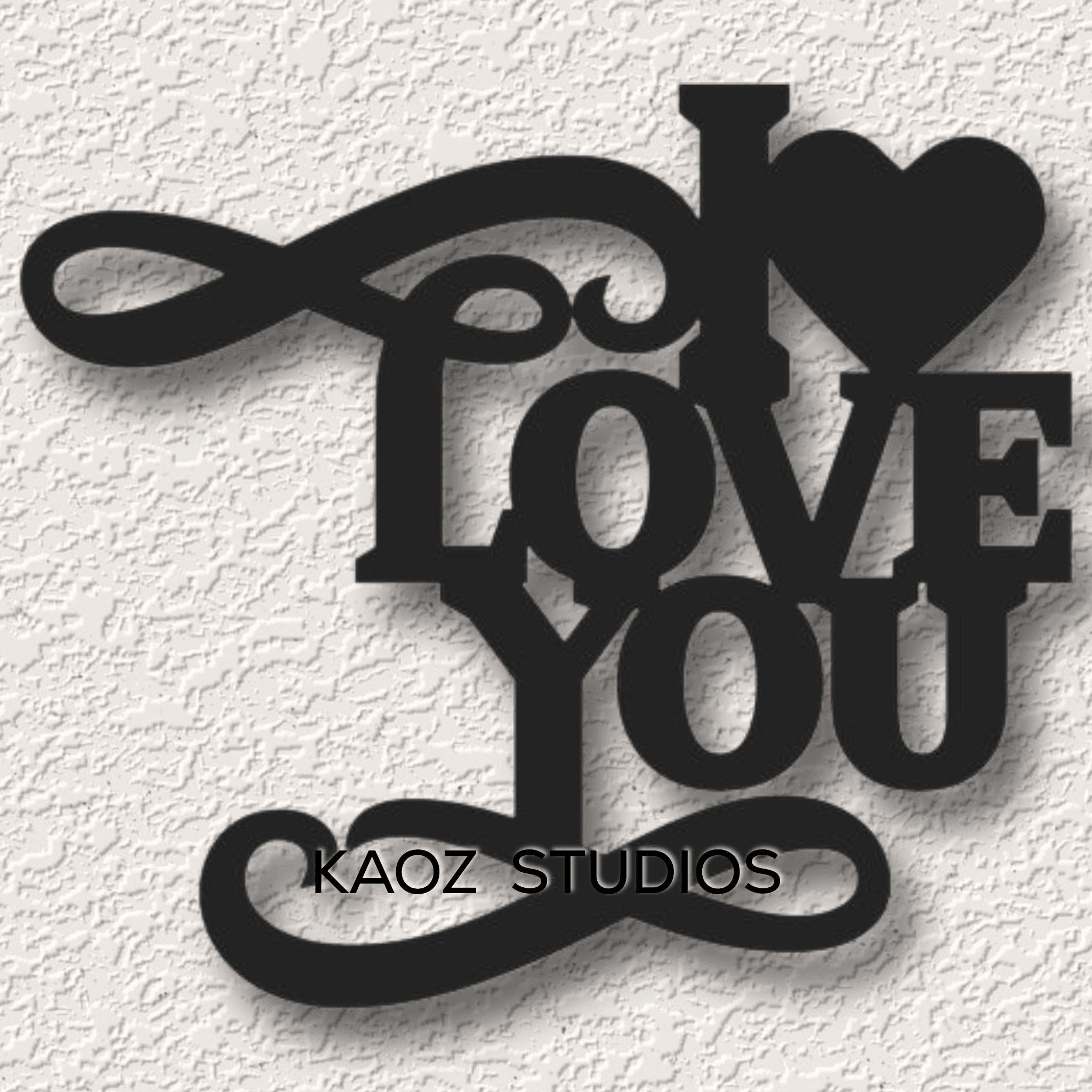 i love you wall art valentines day wall decor lovers decoration 3d model