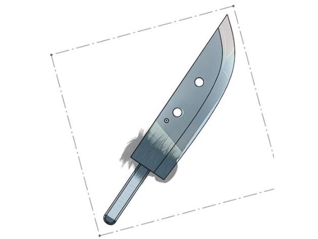  Itadori Yuji dagger 3d model