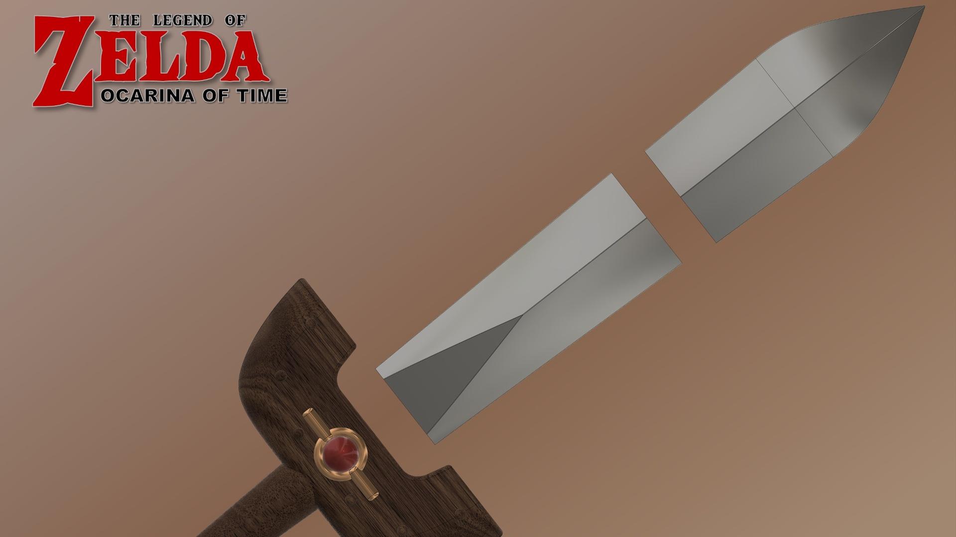 KOKIRI SWORD from Zelda OoT (Life Size)  3d model