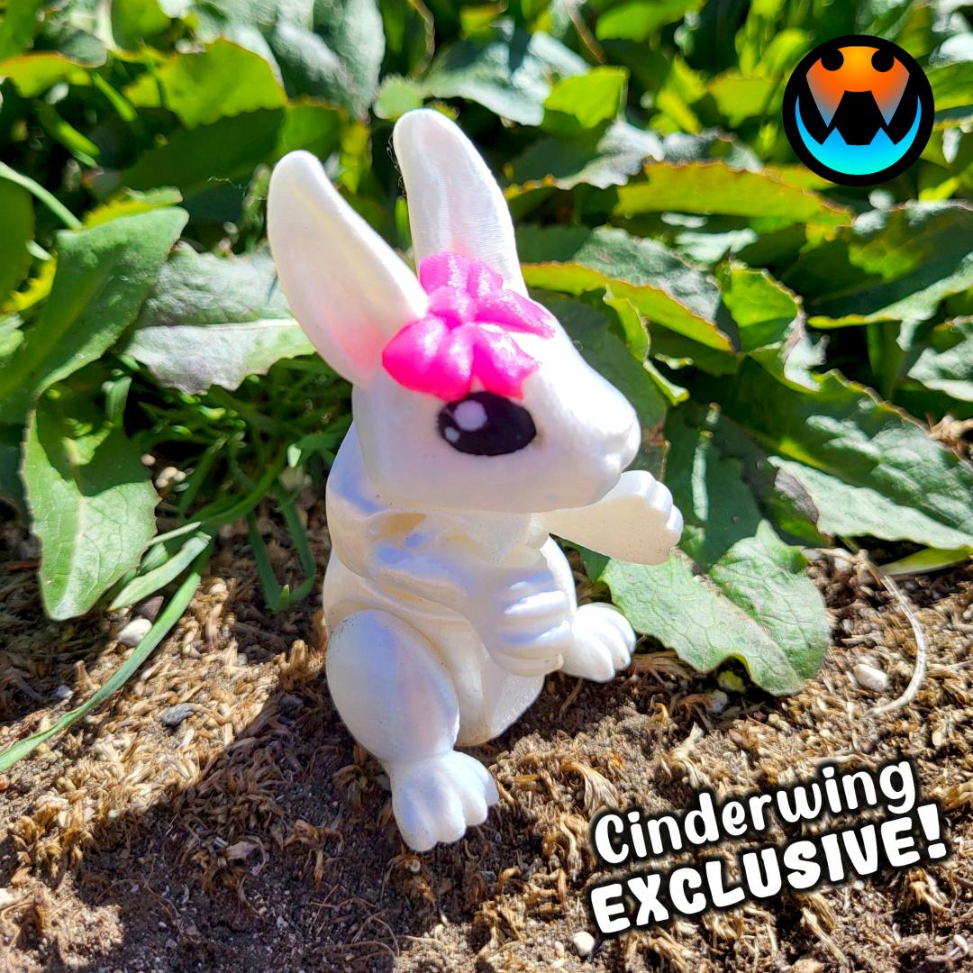 Tiny Bow Bunny 3d model