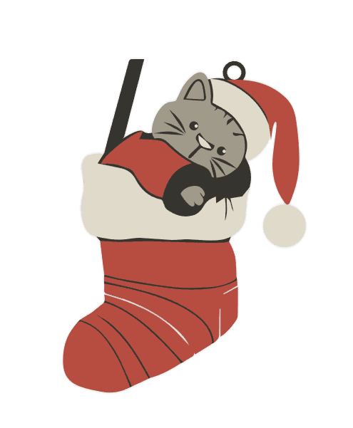 Christmas Pack: Cat III 3d model