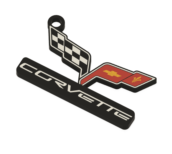 Keychain: Corvette III 3d model