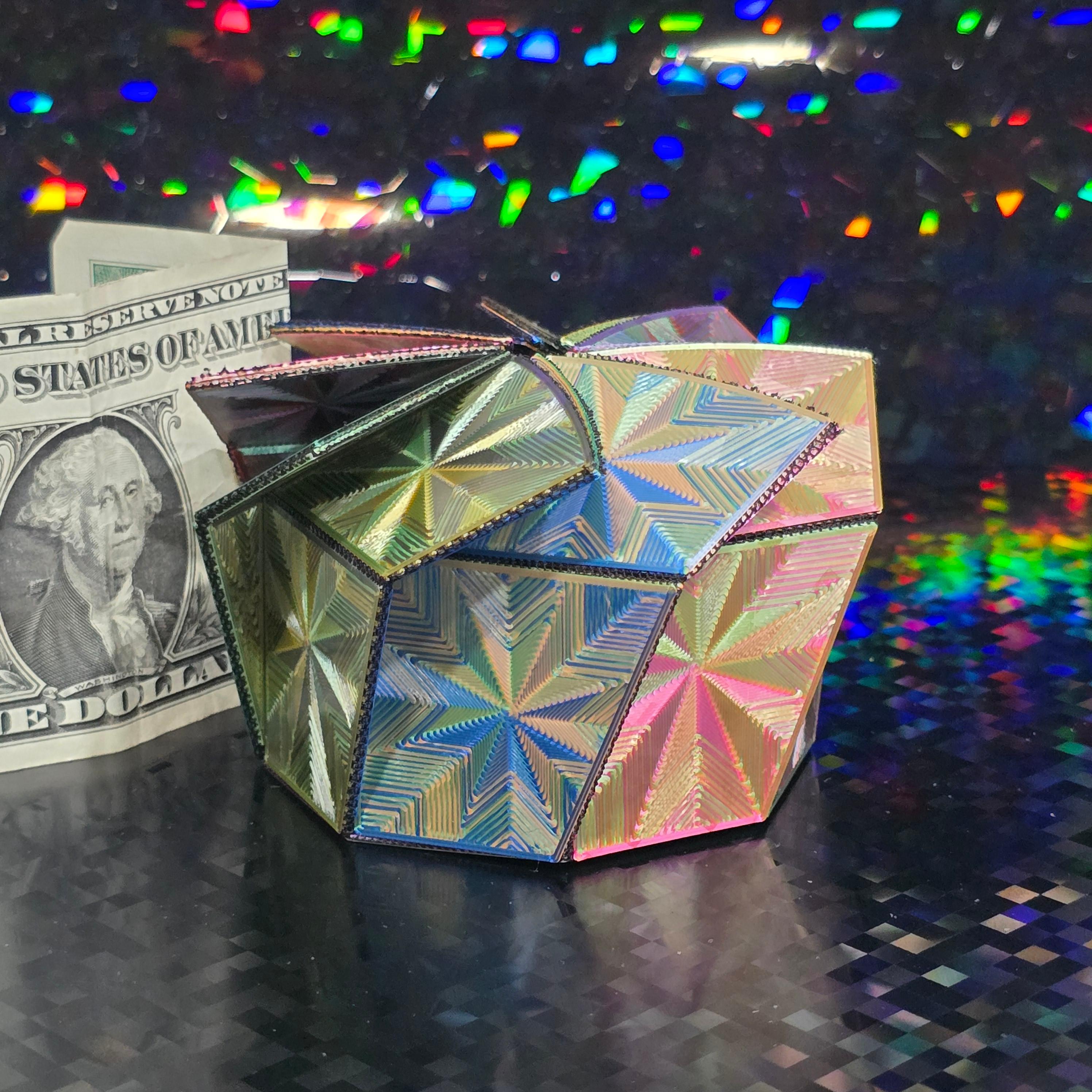 Octagon party favor box - 3 sizes 3d model