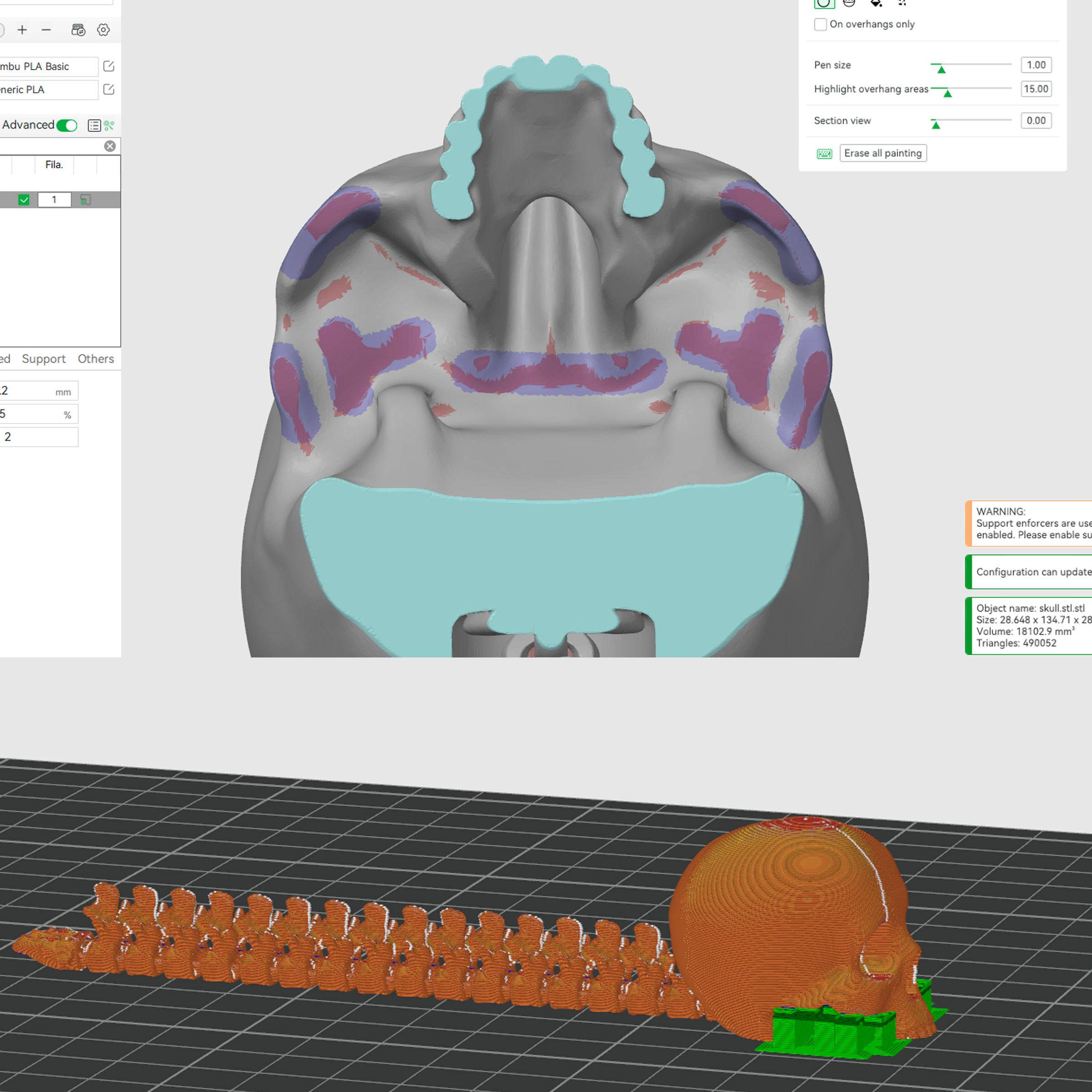 Articulating Skull and Spine Flexy Jaws moves  3d model