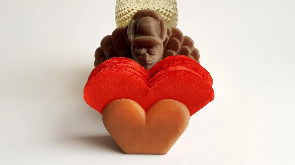Valentine Turkey Bird - Toy Holder Coaster 3d model