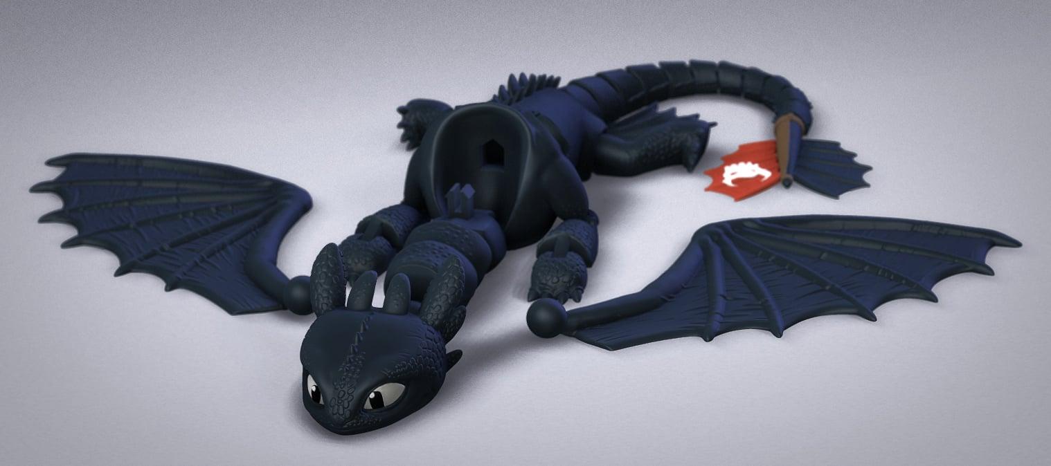 Toothless Dragon Remake 3d model