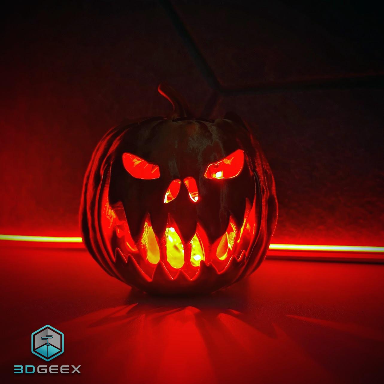 Zombie Jack-O-Lantern with Swappable Tops 3d model