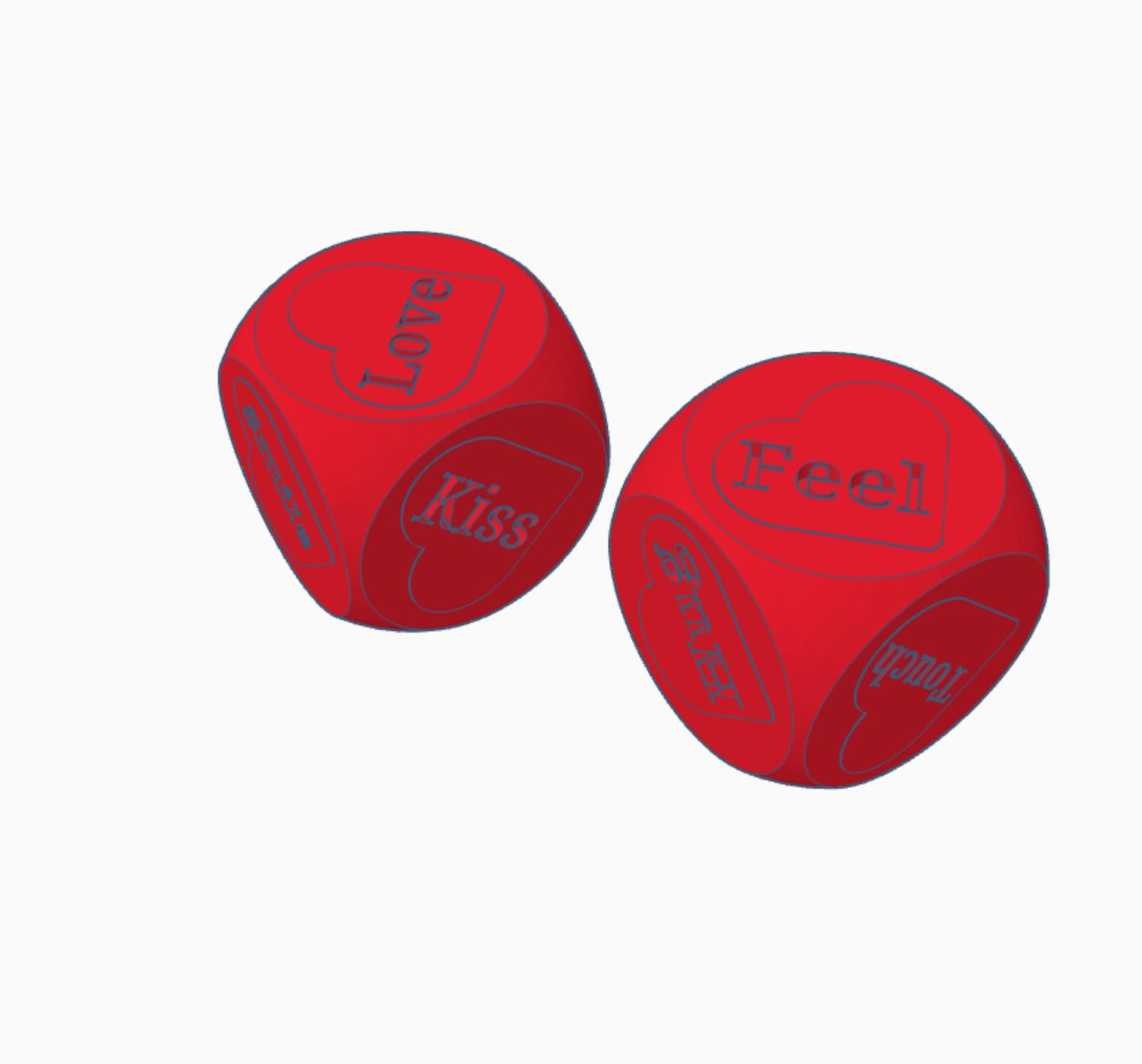 love dice 3d model