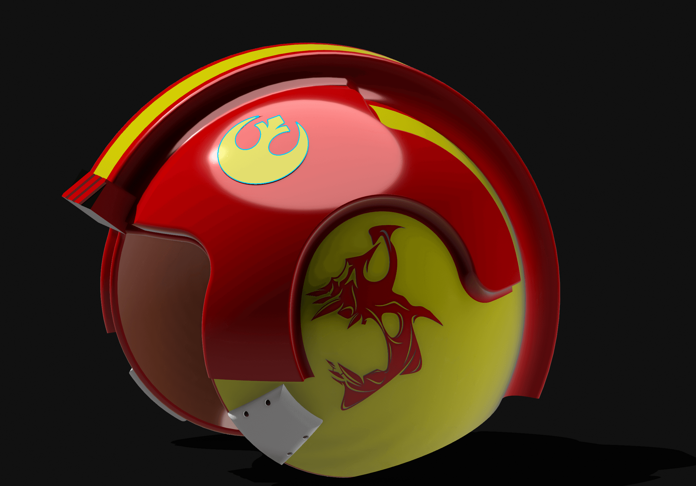 X Wing Helmet death division 3d model