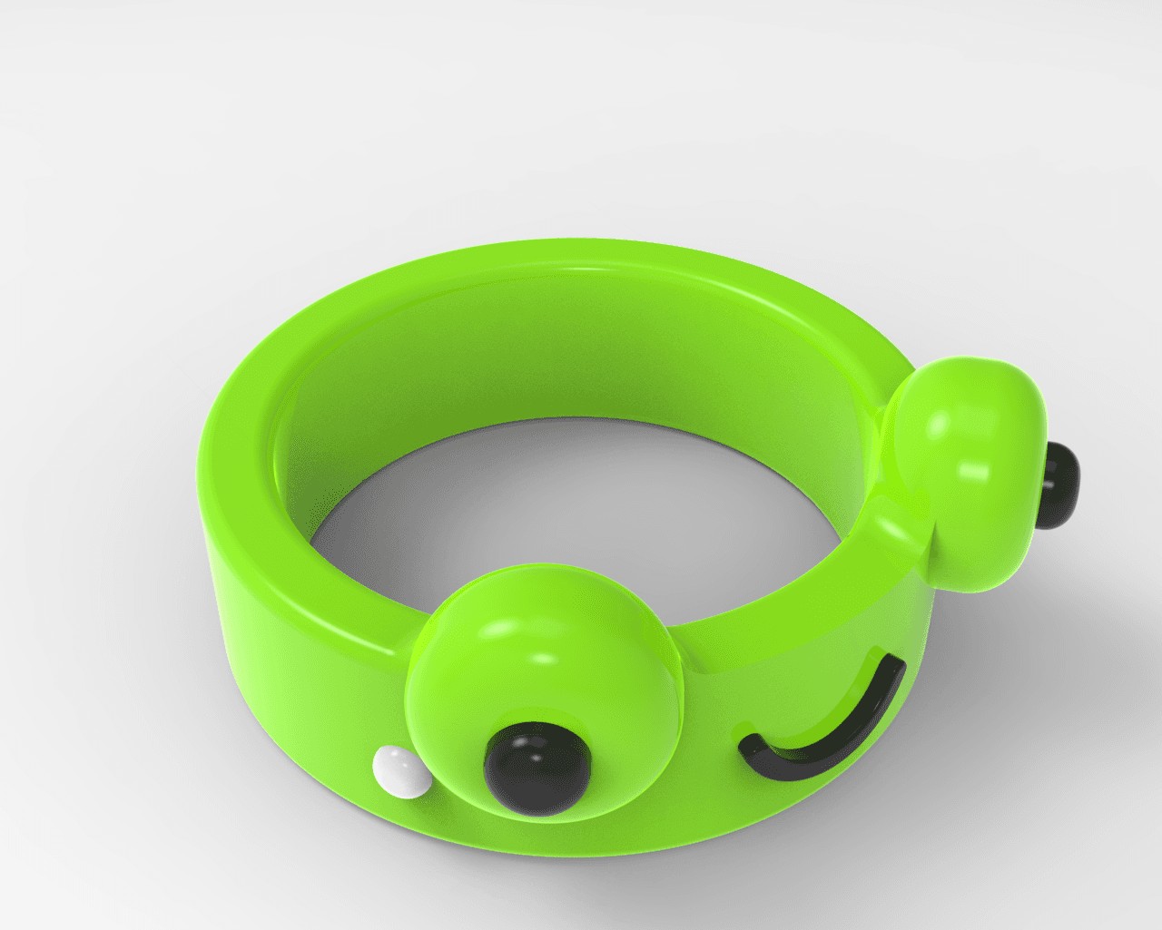 Frog Ring - Keyshot render - 3d model
