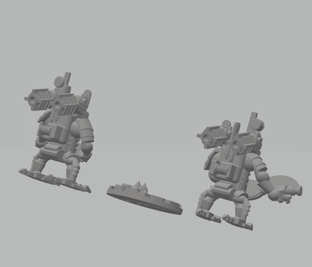 FHW: Lumarians Diver Trooper with Rifle 3d model