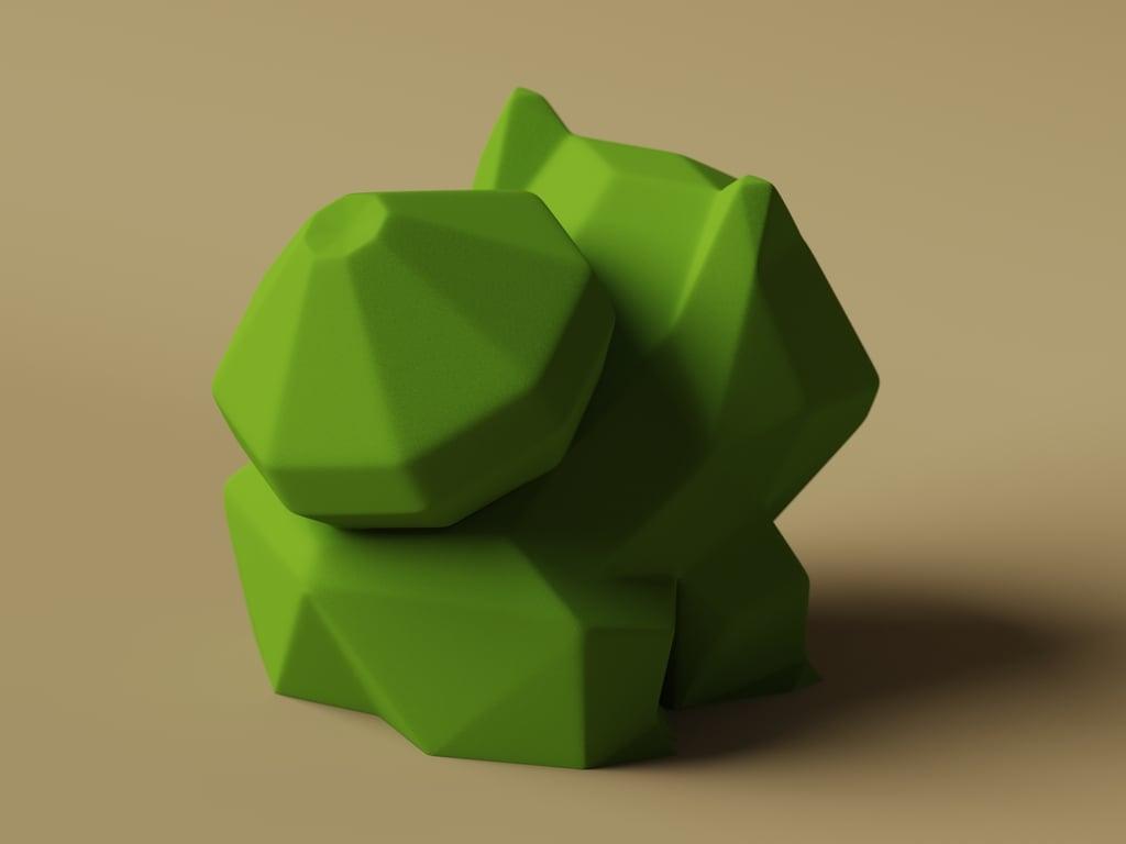 Low-Poly Bulbasaur - Remastered 3d model