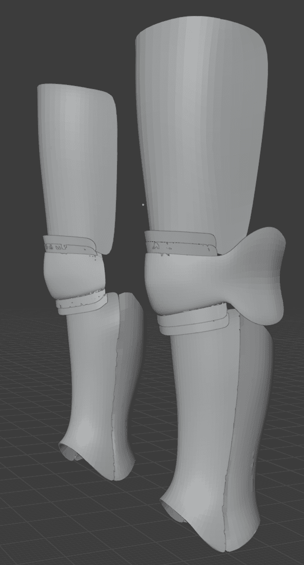 No Rivet Holes Platelegs, Cuisse, poleyn, Greaves 3d model