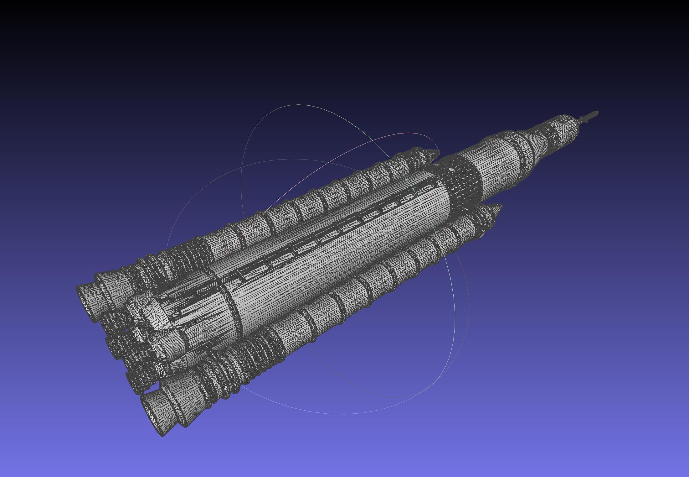NASA SLS Block 1 Printable Rocket Model 3d model
