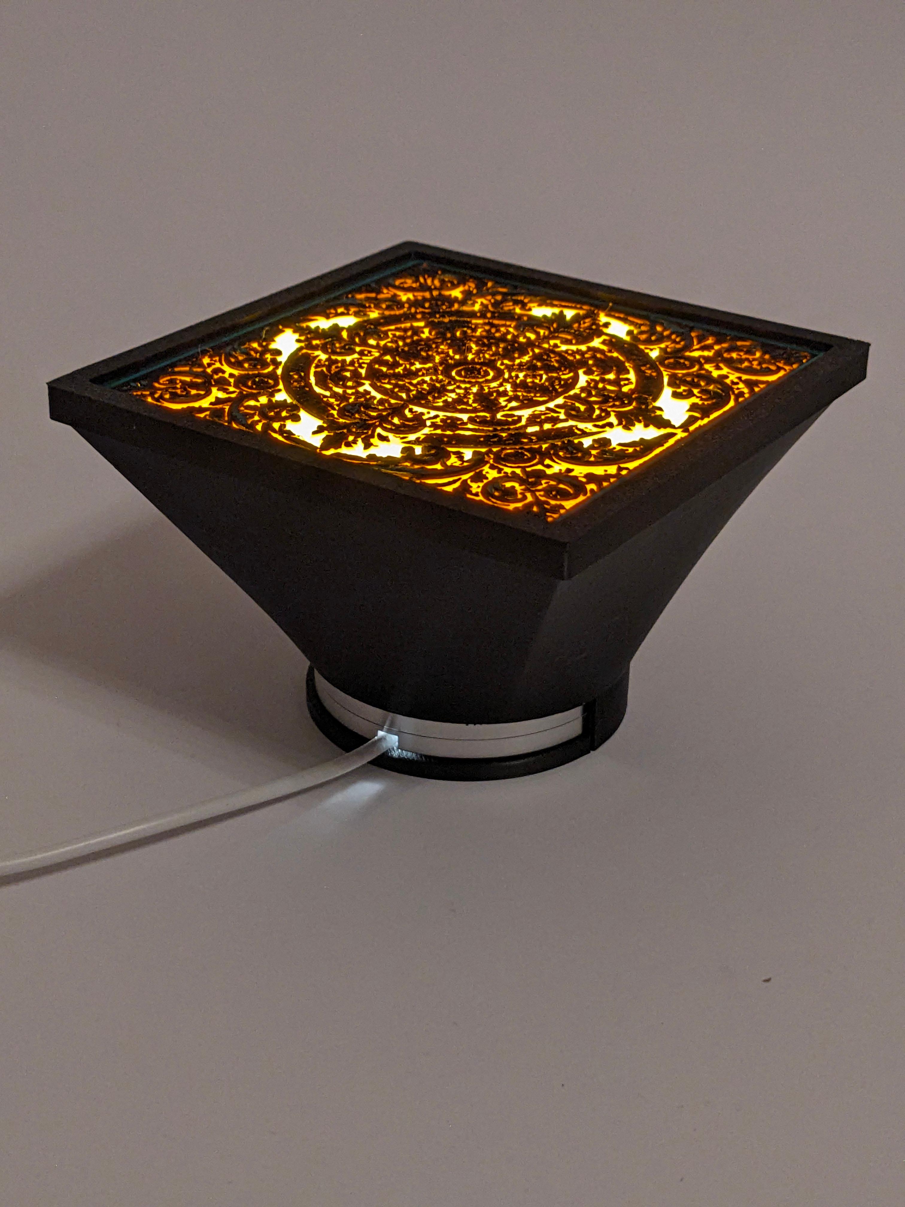 HueForge 100x100mm LED Lamp Kit Light Box 3d model