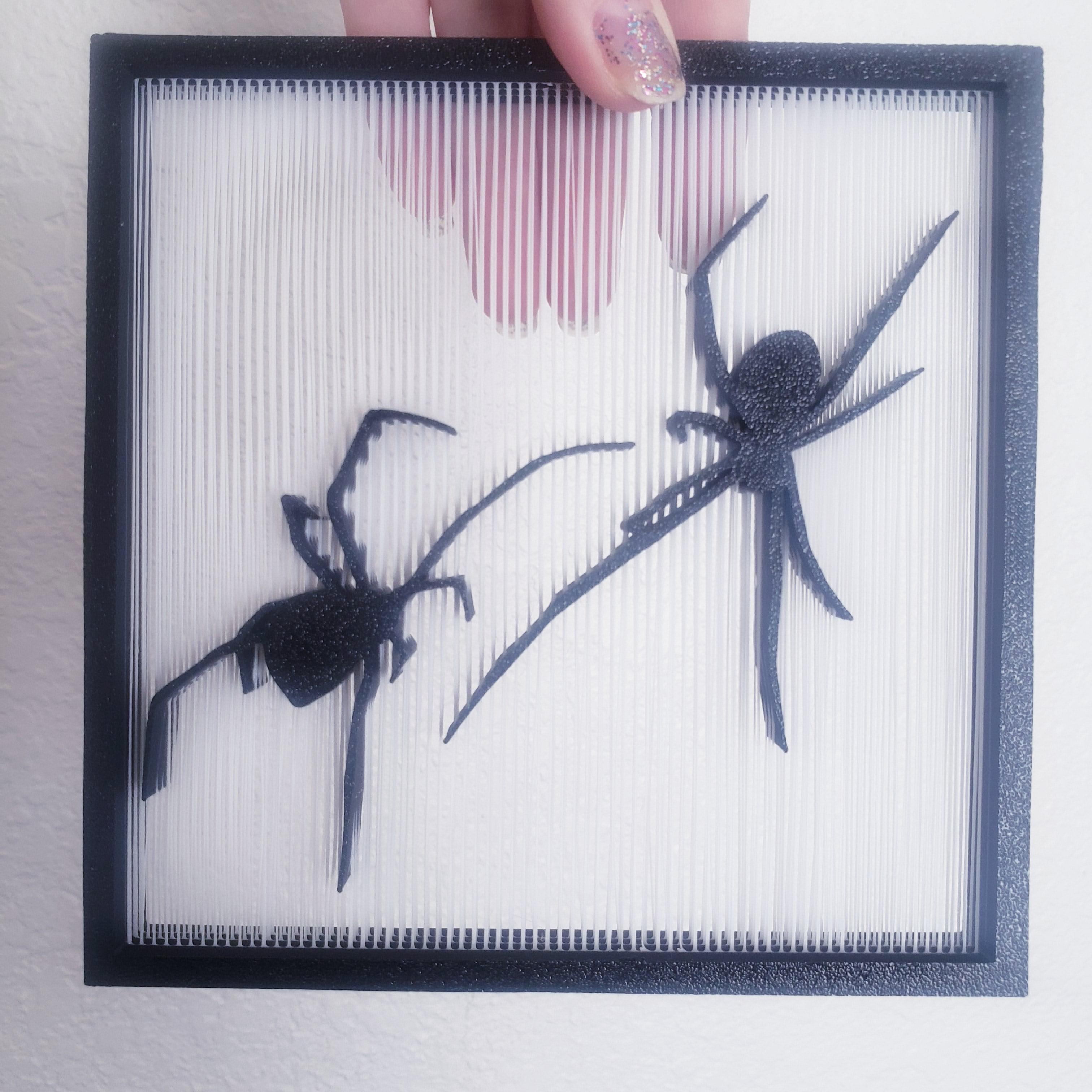 Black Widow Spider Realistic Spiders String Art 3d model
