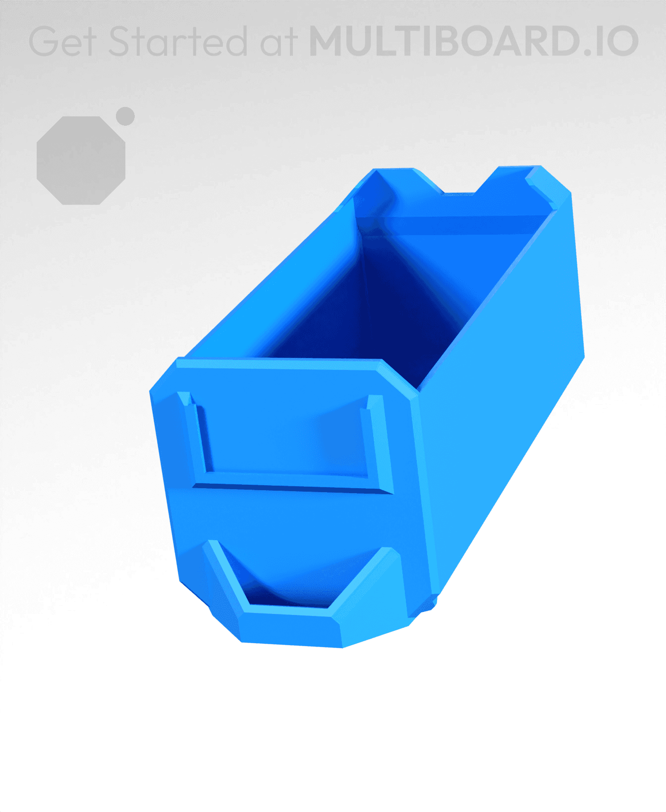 1x1x2-Deep - Linear Divided - Multibin Simple Drawer 3d model