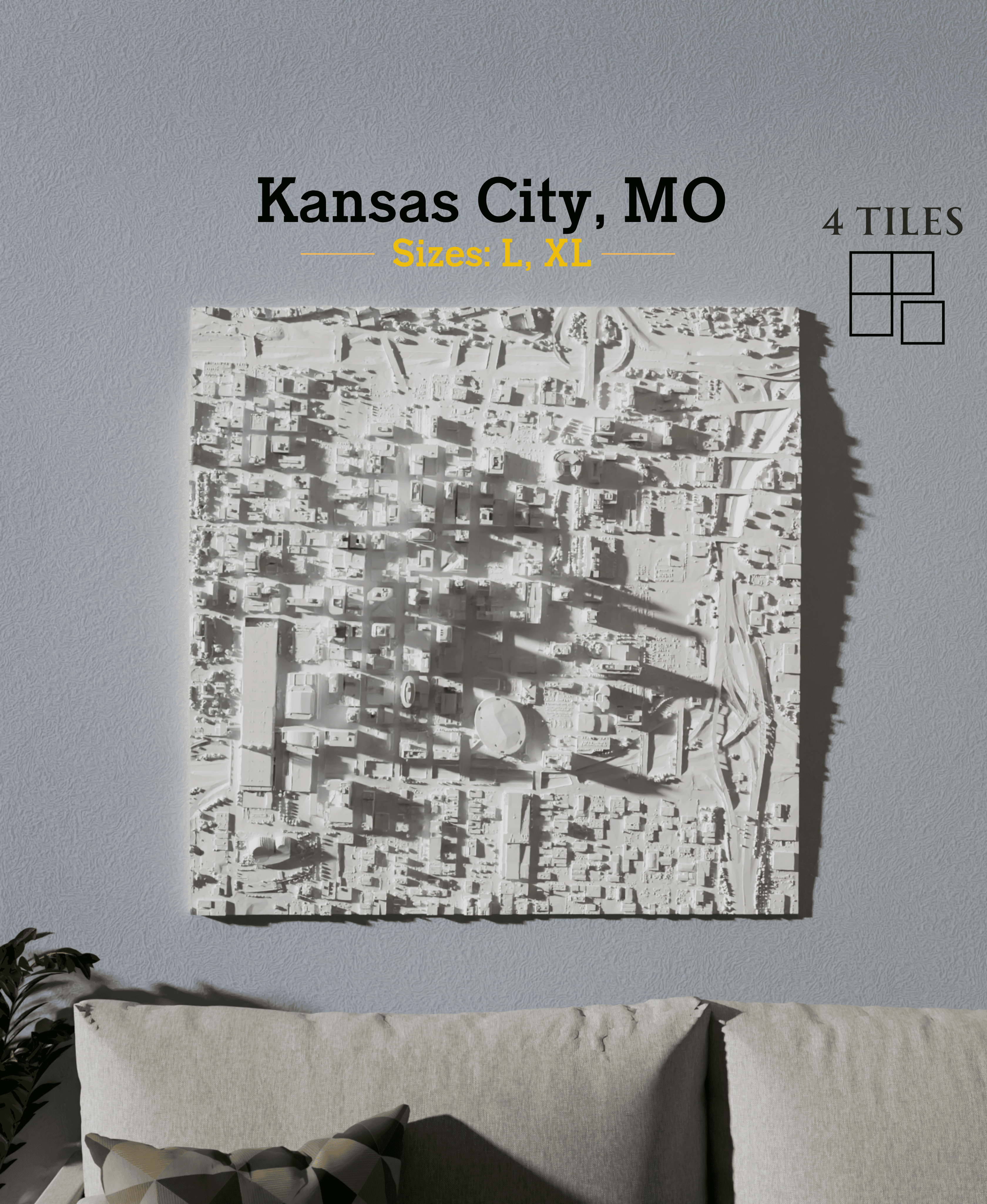 Kansas City, MO - Large & Extra Large 3d model