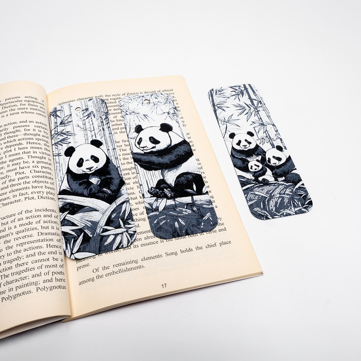 Giant Panda Bookmarks 3d model