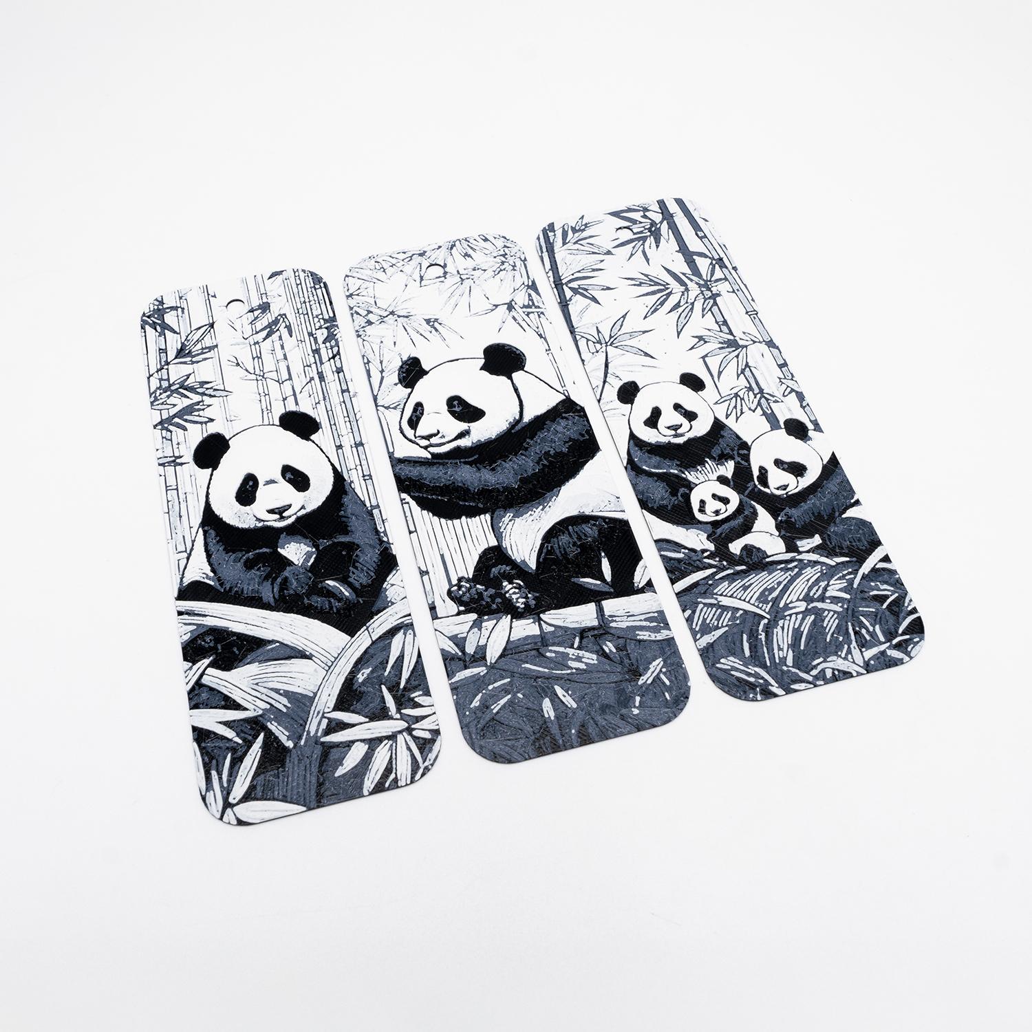 Giant Panda Bookmarks 3d model