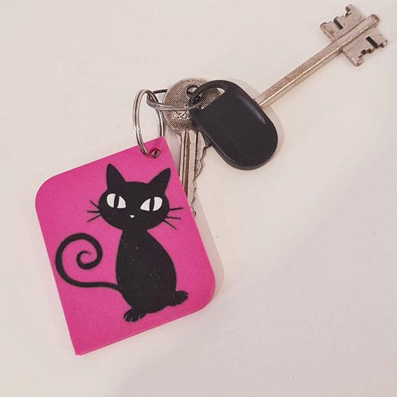 Keychain: Curly Cat I 3d model