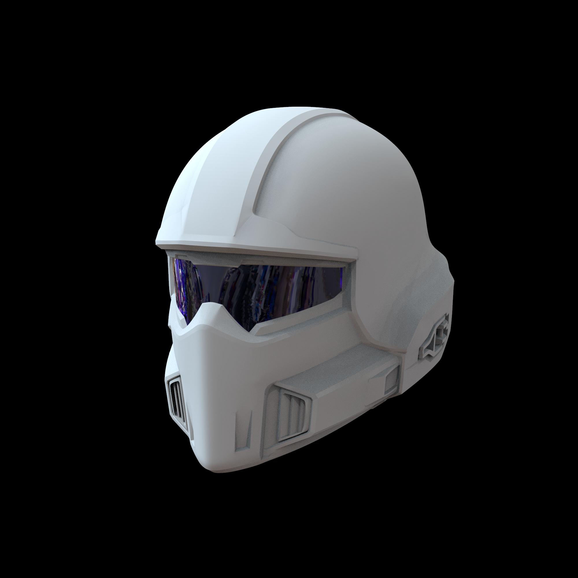 Helldivers 2 B-01 Tactical Accurate Full Wearable Helmet for 3D Printing 3d model