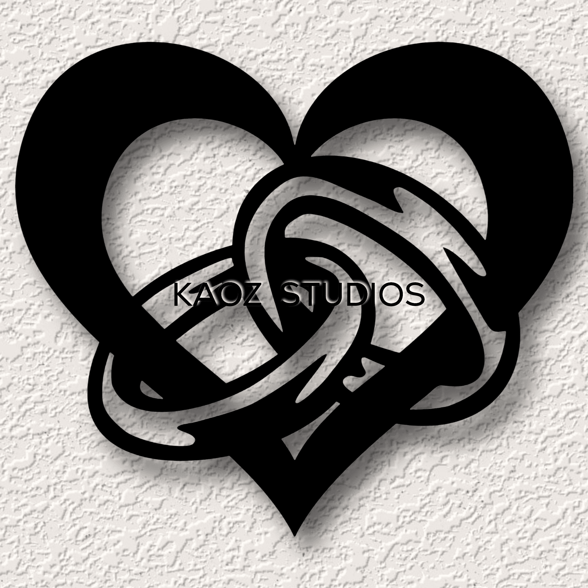 heart with wedding wall decor rings engagement bands wall art valentines day decoration 3d model