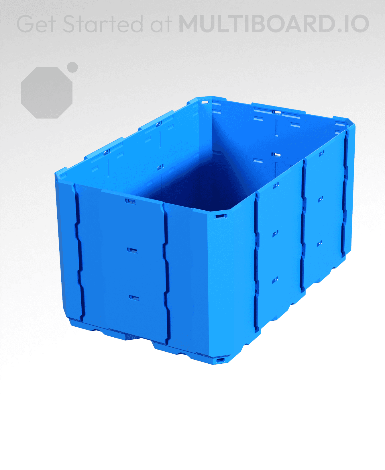 2x3x1.5 - Full Multipoint Rail - Multibin Shell 3d model