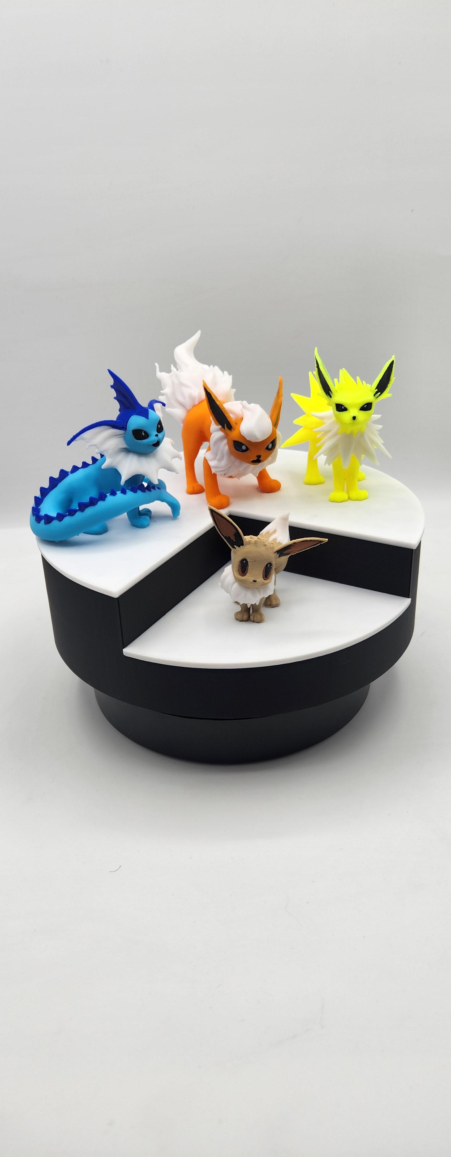 Pokemon Eevee & Full First Gen Evolution Display 3d model